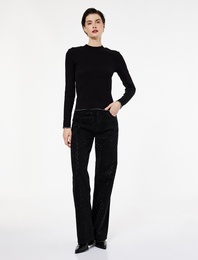 Pamuklu Uzun Kollu Hafif Dik Yaka Slim Fit Tişört