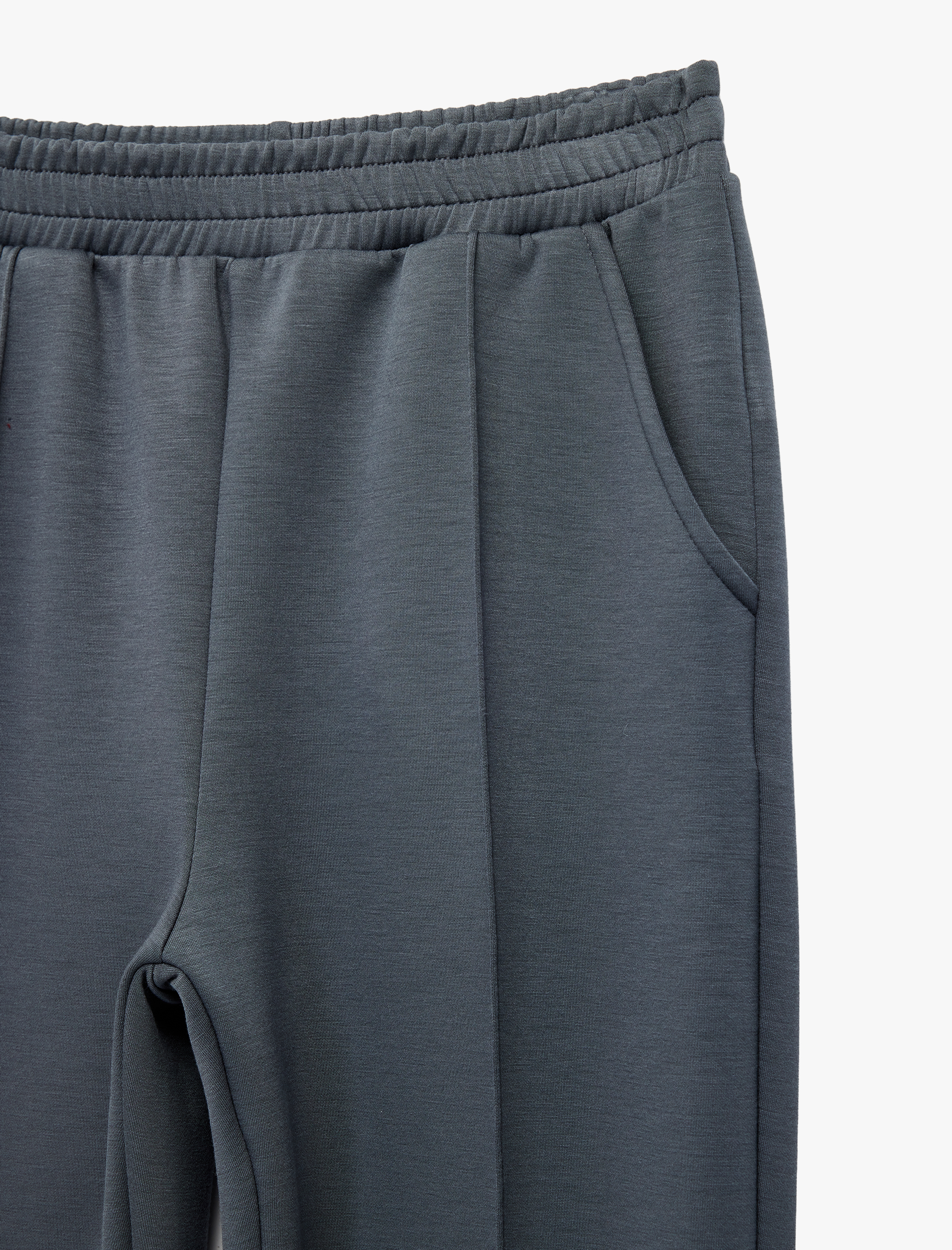  Kız Çocuk Beli Lastikli Cepli Basic Jogger Eşofman Altı