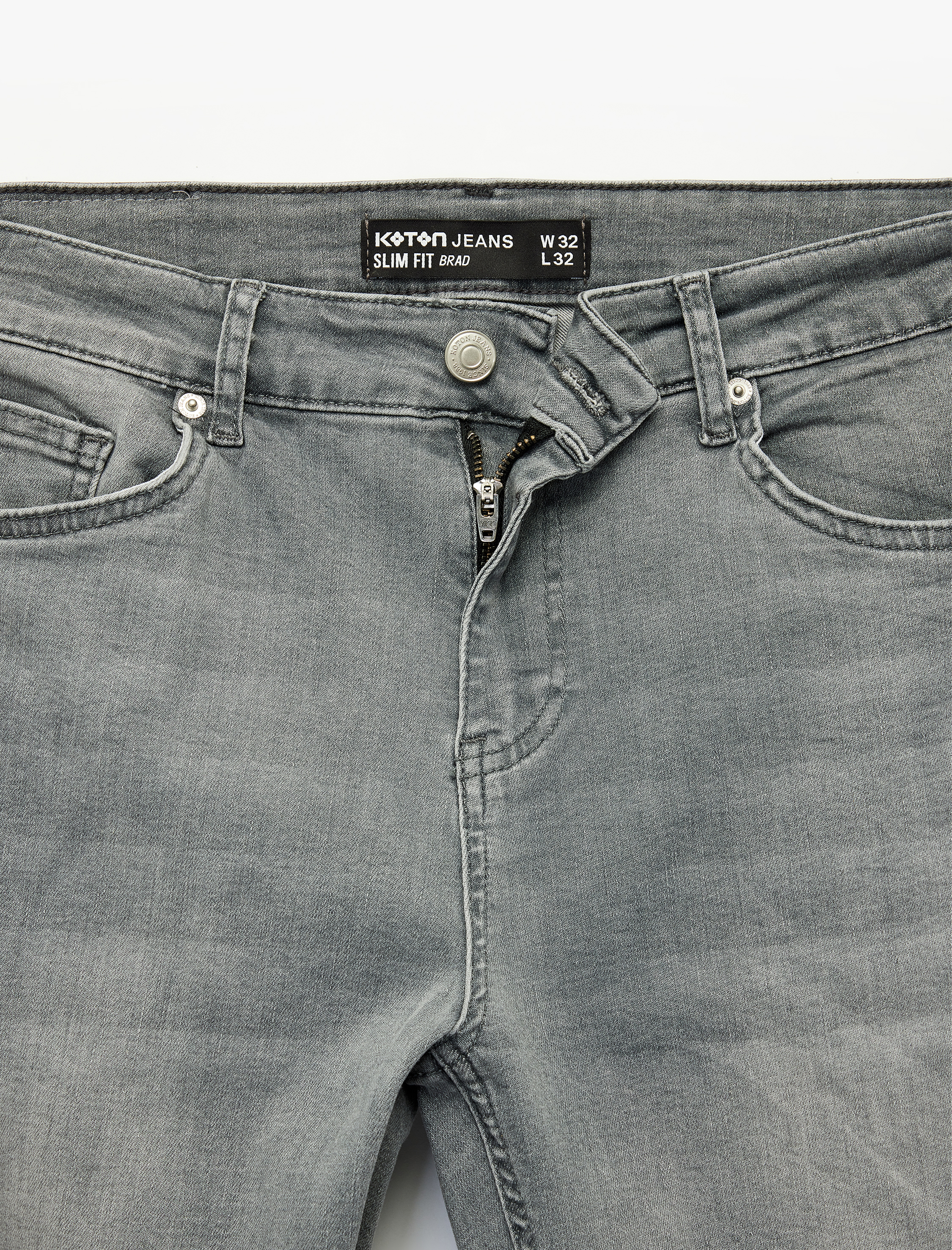   Pamuklu Normal Bel Düğmeli Slim Fit Jean Pantolon - Brad Jean
