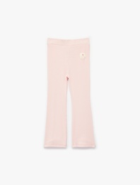 Pamuklu Ribanalı Beli Lastikli Basic Tayt