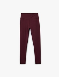 Slim Fit Yüksek Bel Spor Tayt