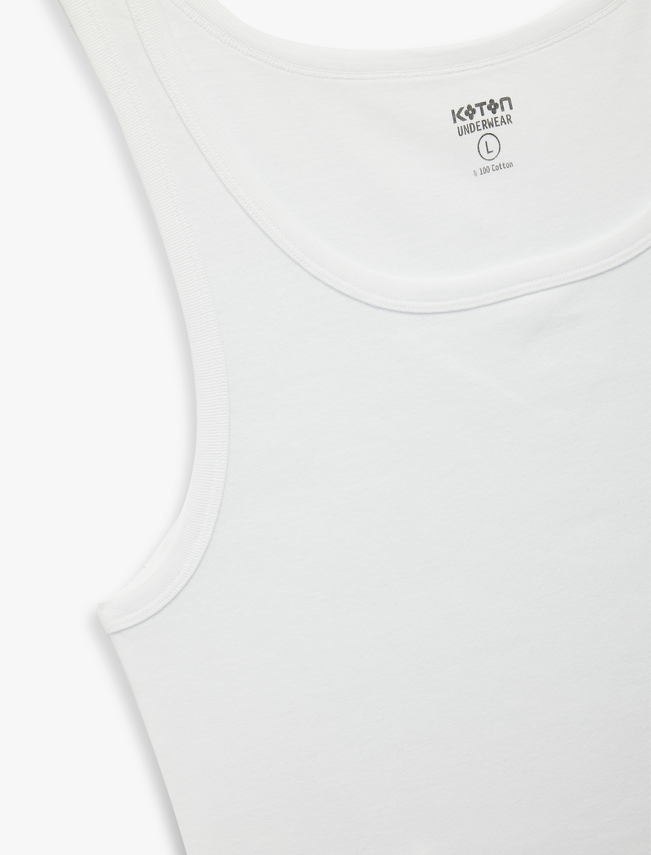   Pamuklu Kolsuz U Yaka Atlet