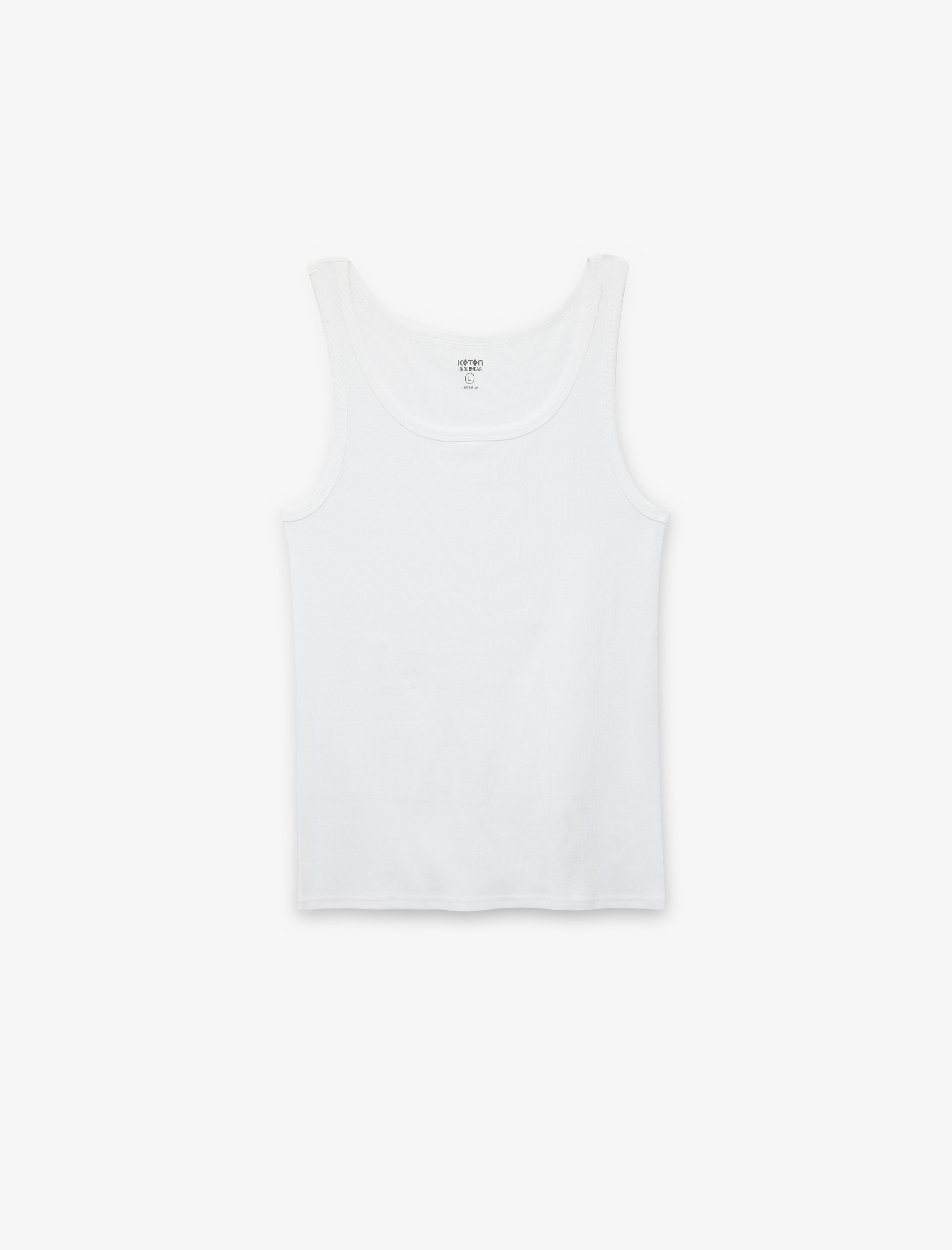   Pamuklu Kolsuz U Yaka Atlet