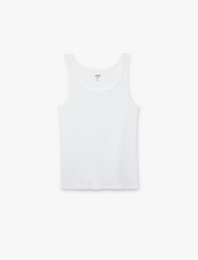 Pamuklu Kolsuz U Yaka Atlet