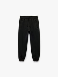 Cepli Beli Bağcıklı Basic Eşofman Altı