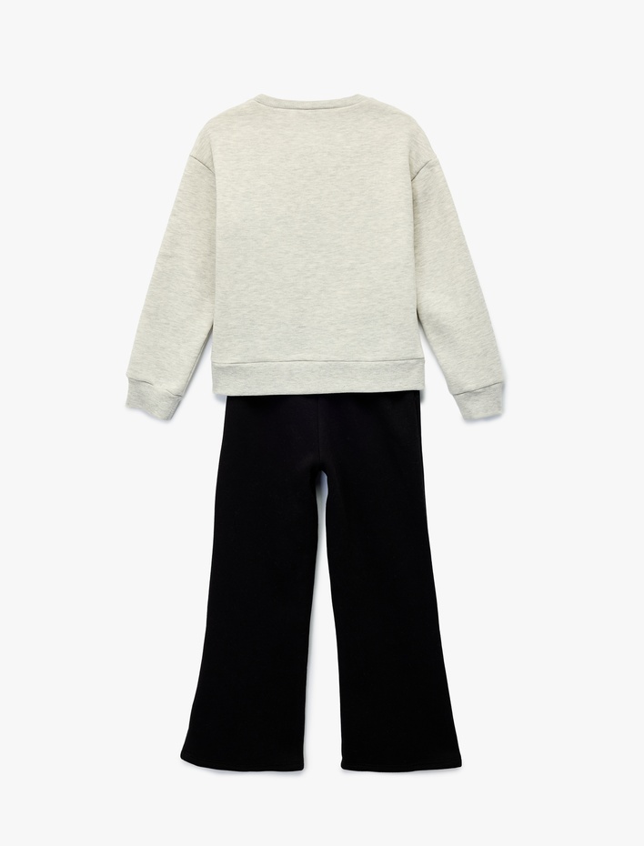 Kız Çocuk Baskılı Eşofman Takımı