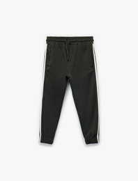 Beli Bağcıklı Cep Detaylı Pamuklu Jogger Eşofman Altı