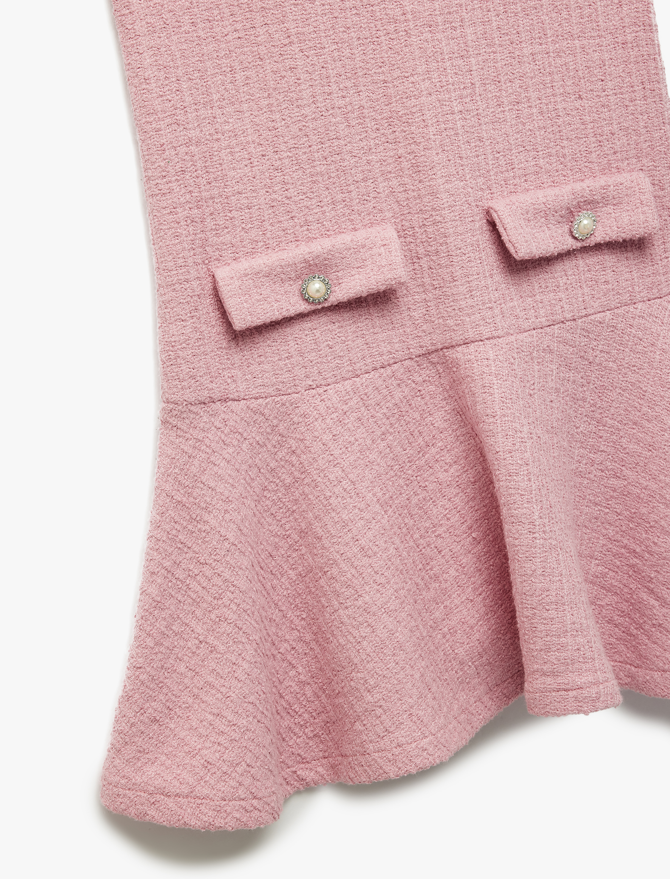  Kız Çocuk Kolsuz Bisiklet Yaka Düğmeli Elbise