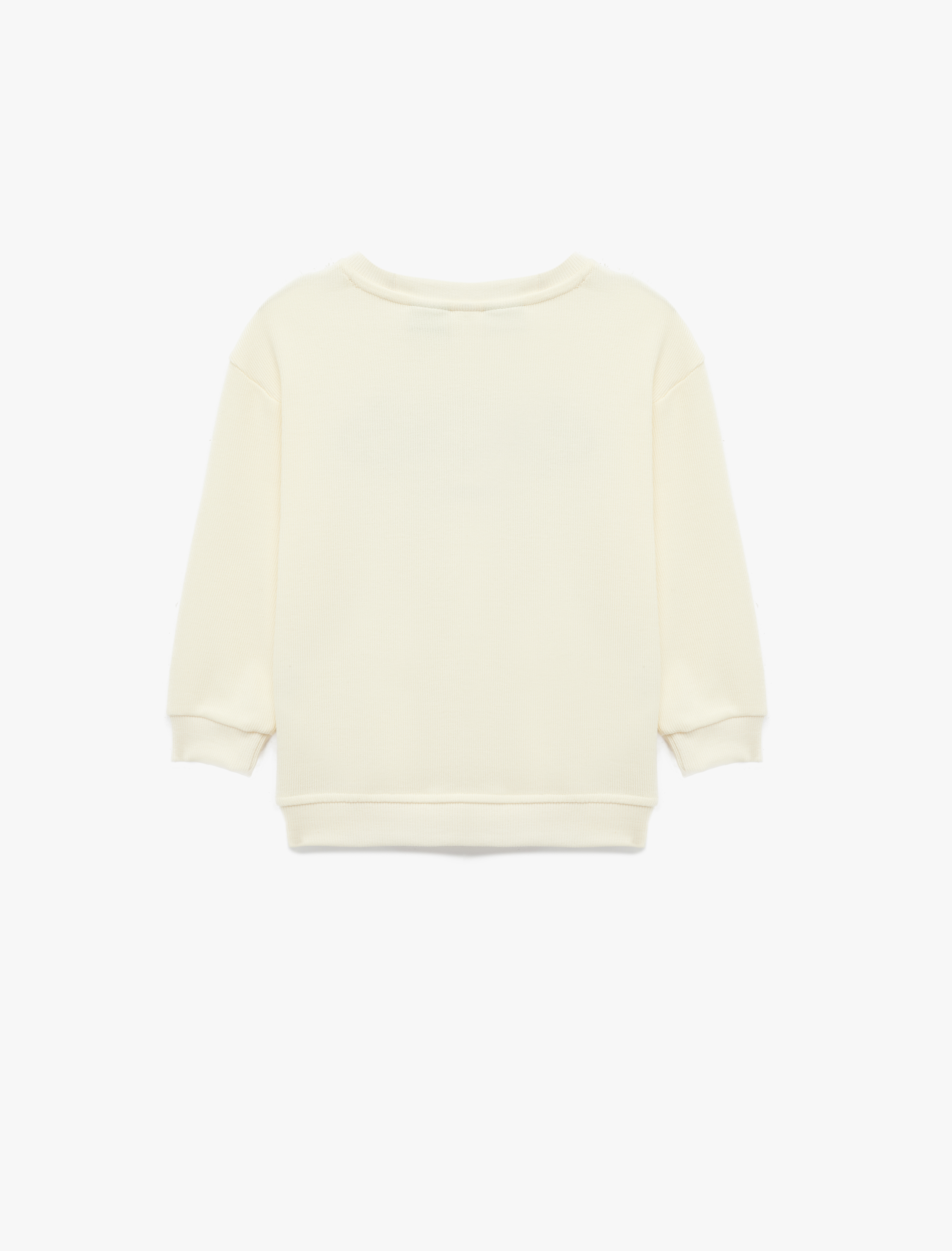  Erkek Bebek Lisanslı Snoopy Baskılı Uzun Kollu Pamuklu Sweatshirt