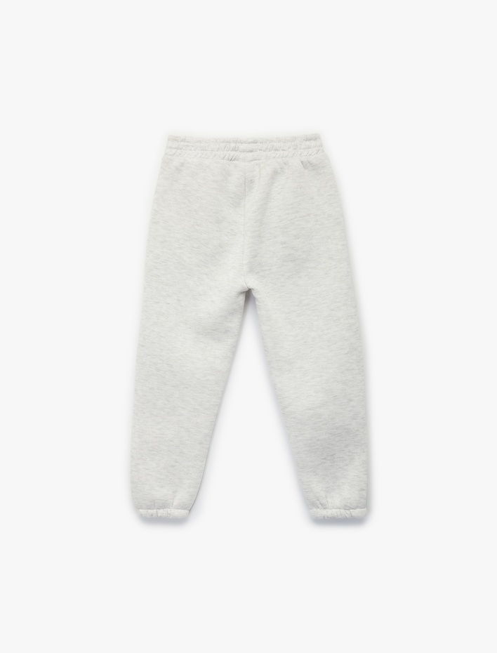 Kız Bebek Pamuklu Şardonlu Cepli Jogger Eşofman Altı