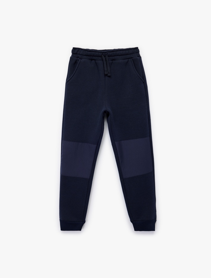 Erkek Çocuk Beli Bağcıklı Cep Detaylı Şardonlu Jogger Eşofman Altı