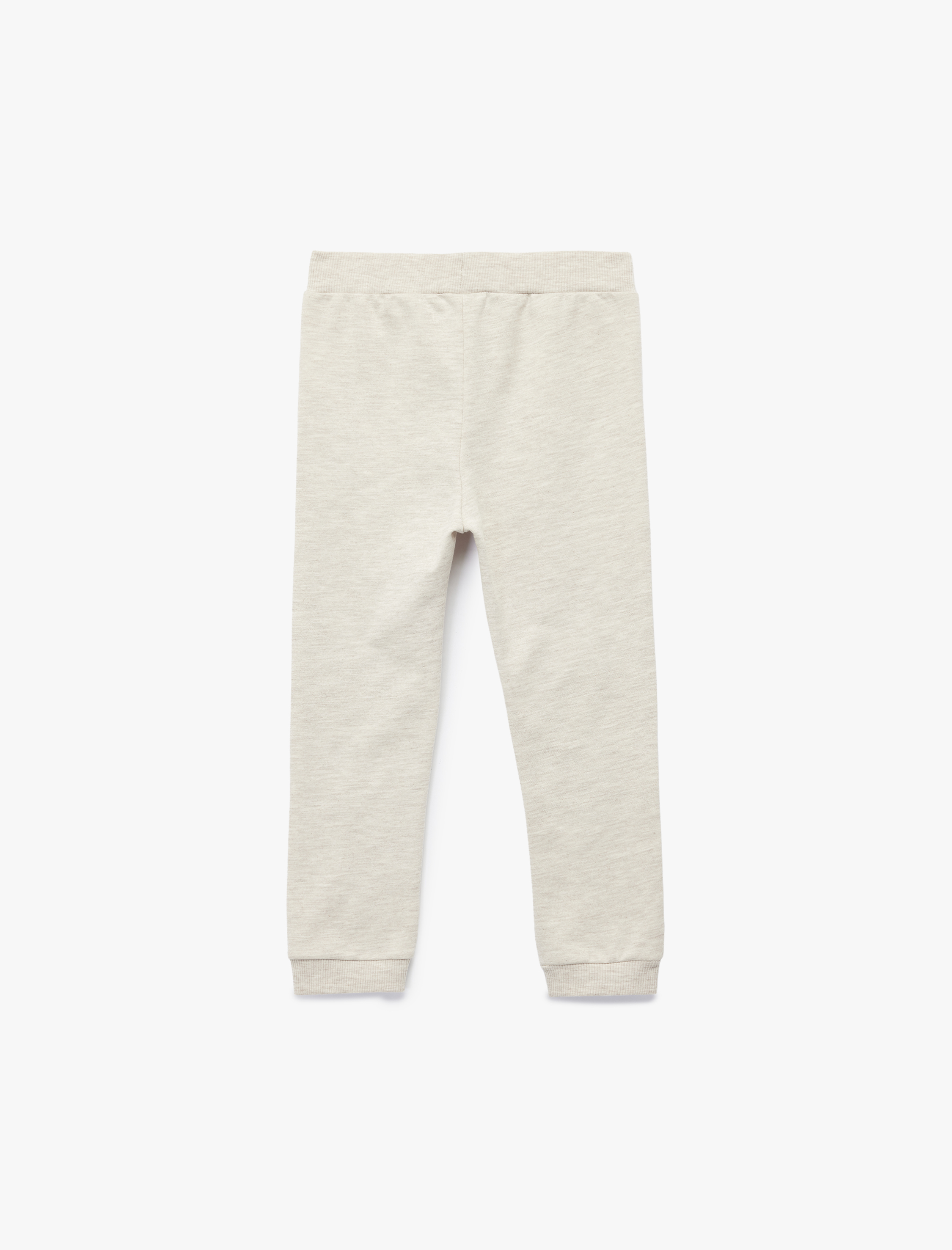  Erkek Bebek Beli Bağcıklı Şardonlu Ayıcık Detaylı Eşofman Altı