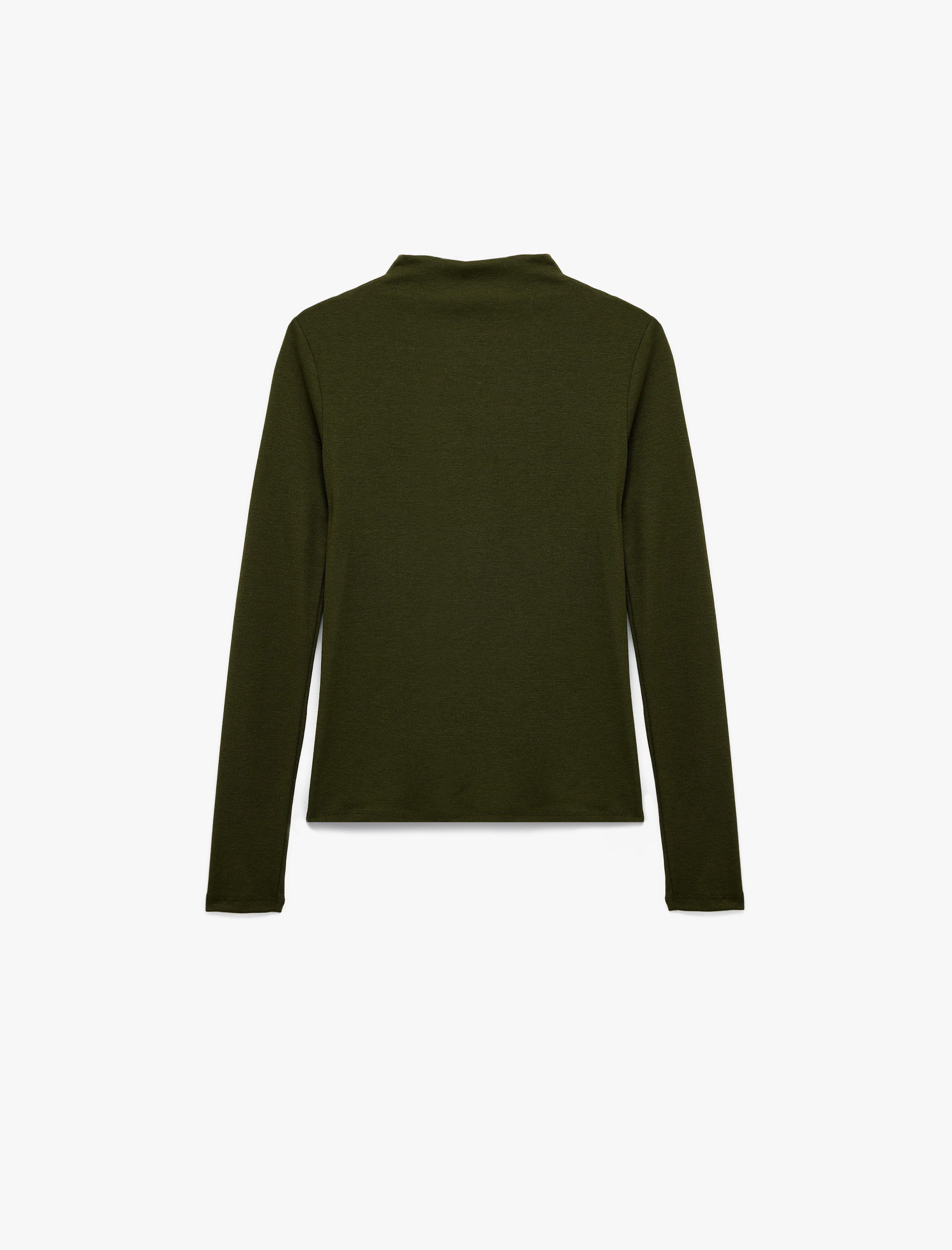   Uzun Kollu Hafif Dik Yaka Kazak