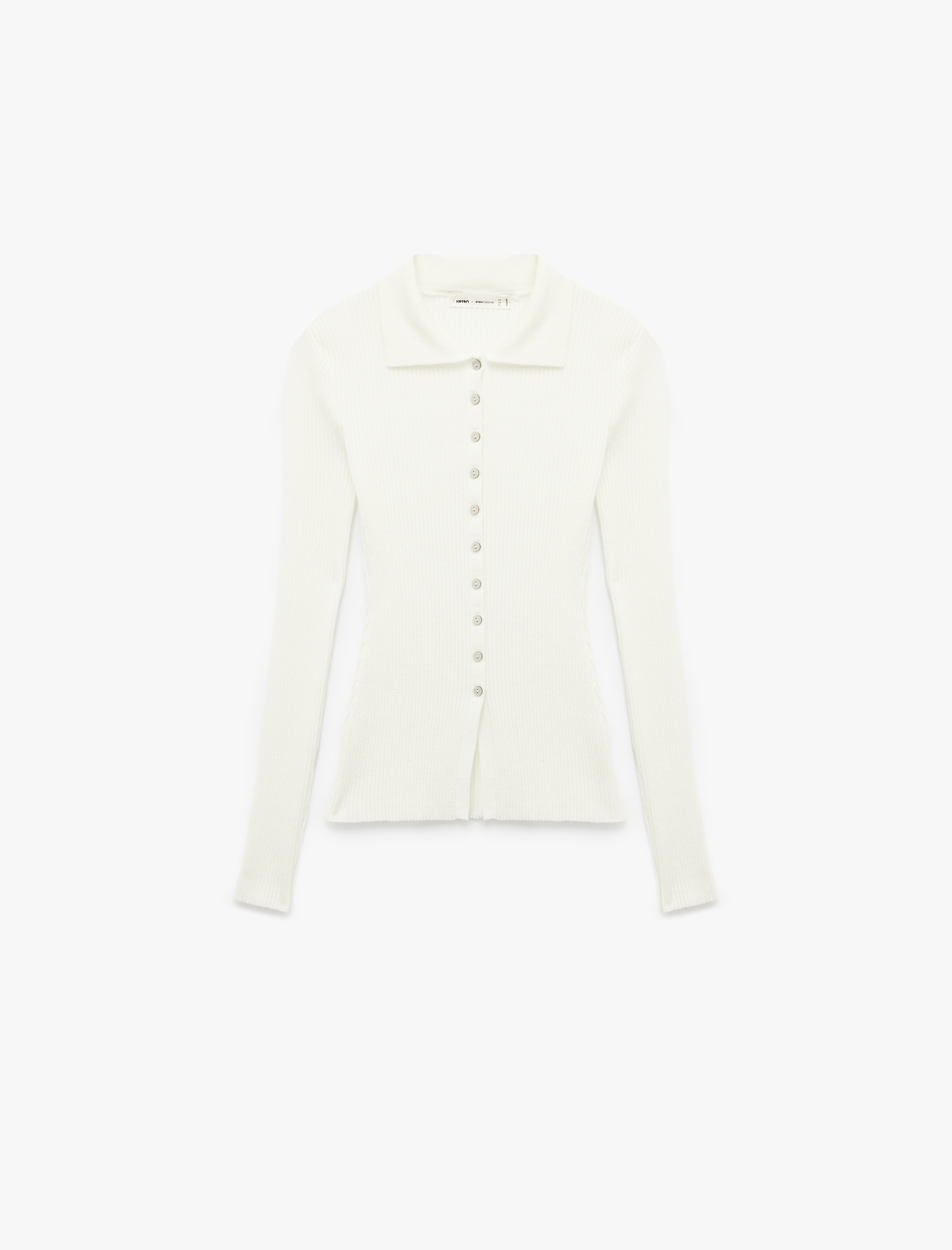   Koton X Sima Tarkan - Uzun Kollu Düğmeli Polo Yaka Triko Hırka