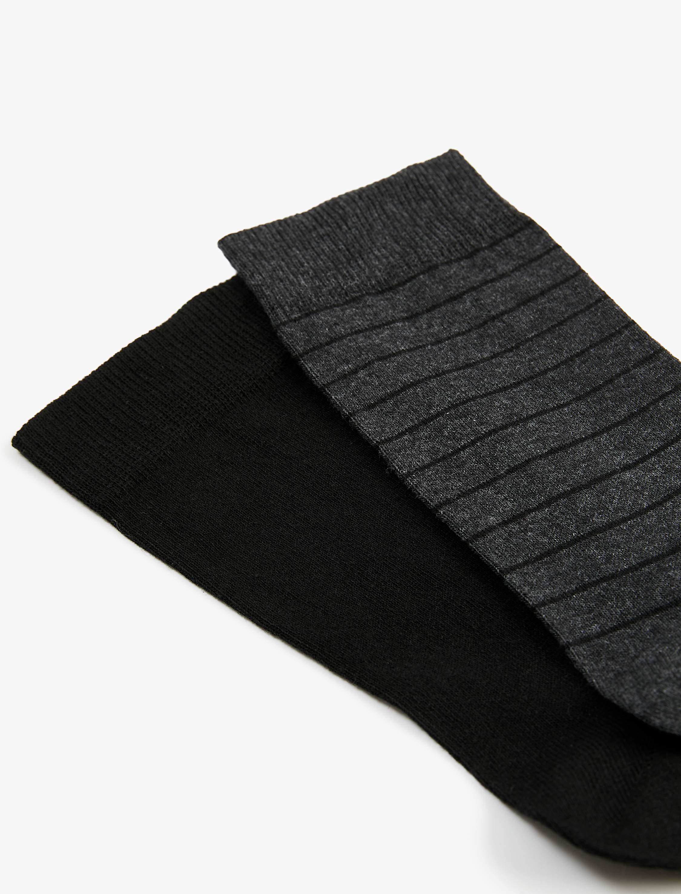  Erkek Çizgili 2'li Soket Çorap Seti