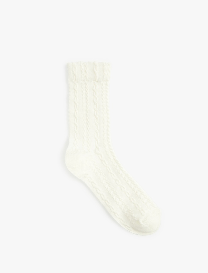 Kadın Pamuklu Dokulu Soket Çorap