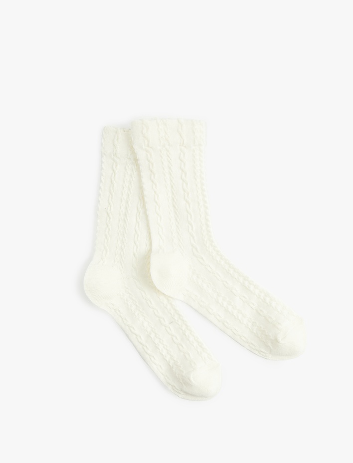 Kadın Pamuklu Dokulu Soket Çorap