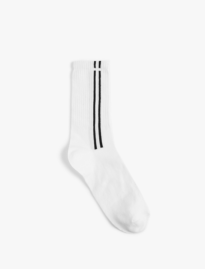 Erkek Çizgili Tenis Çorabı