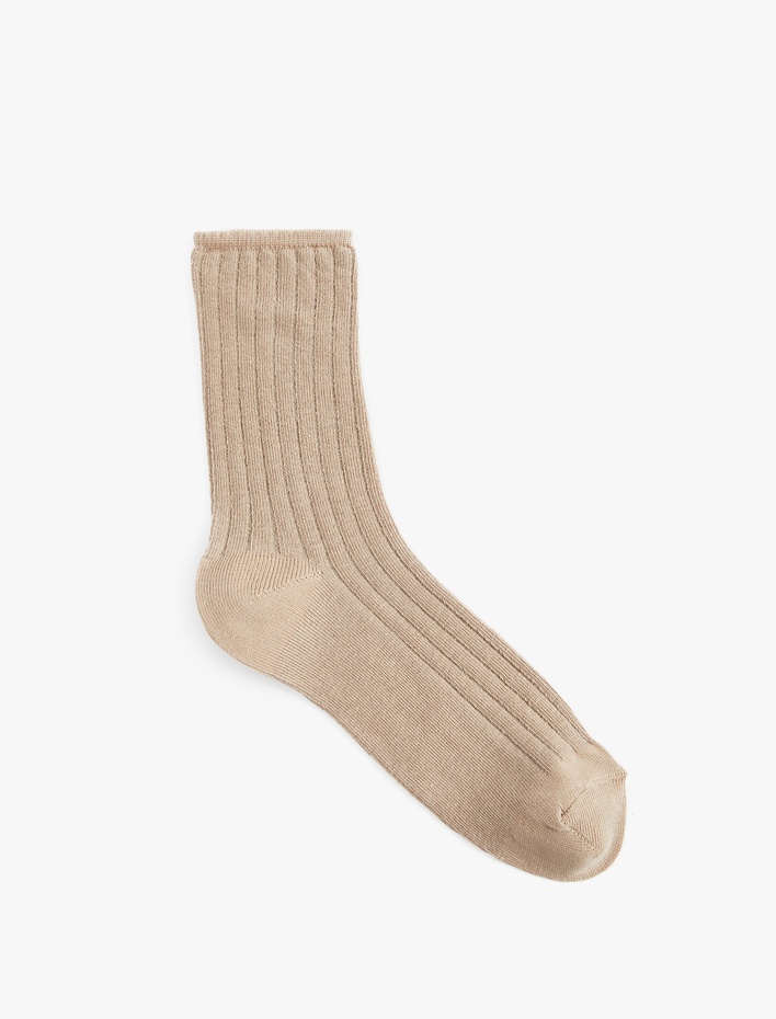 Kadın Pamuklu Dokulu Soket Çorap