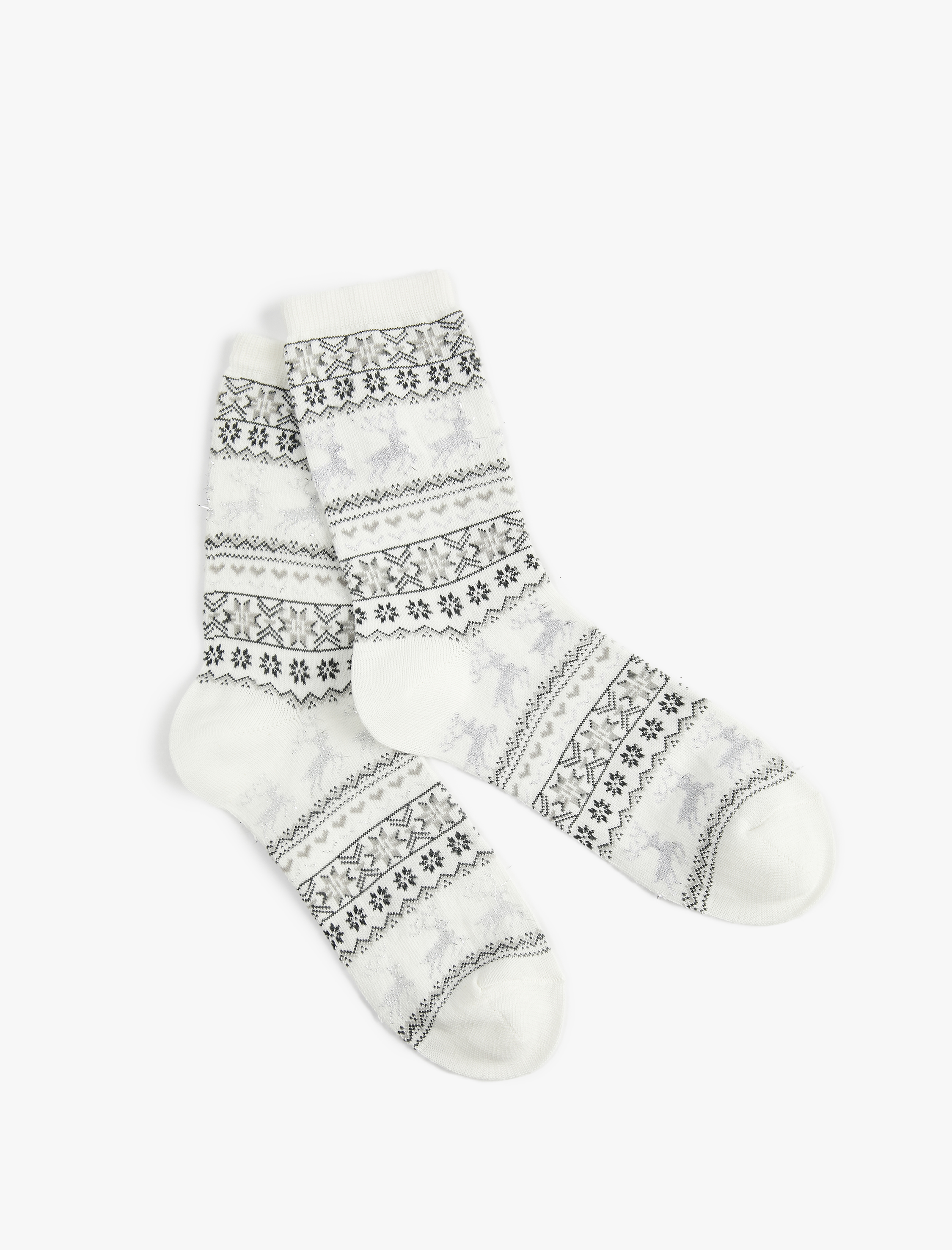  Kadın Desenli Soket Çorap