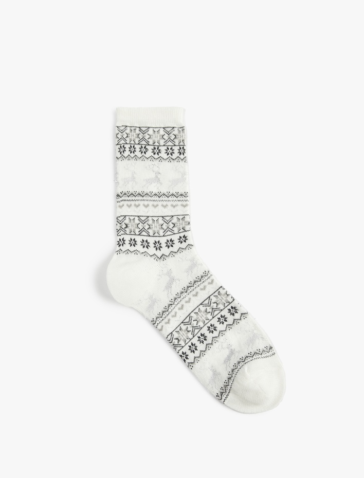 Kadın Desenli Soket Çorap