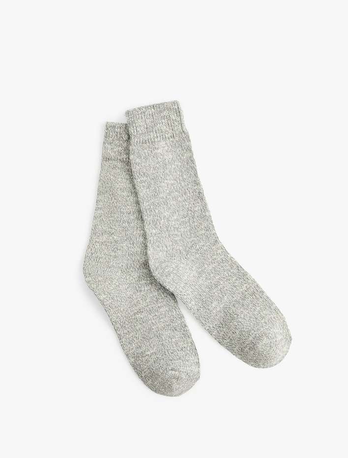 Kadın Pamuklu Desenli Soket Çorap