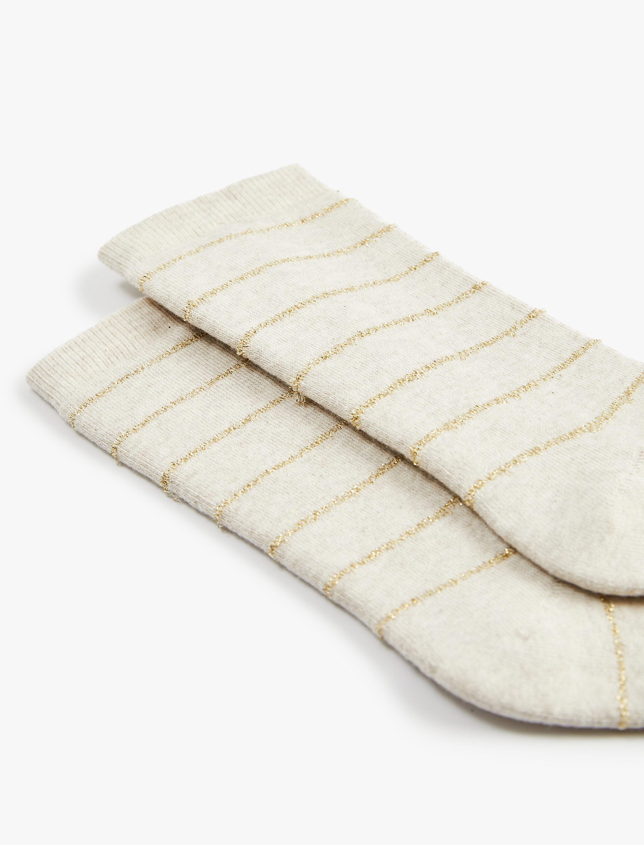  Kadın Çizgili Havlu Soket Çorap