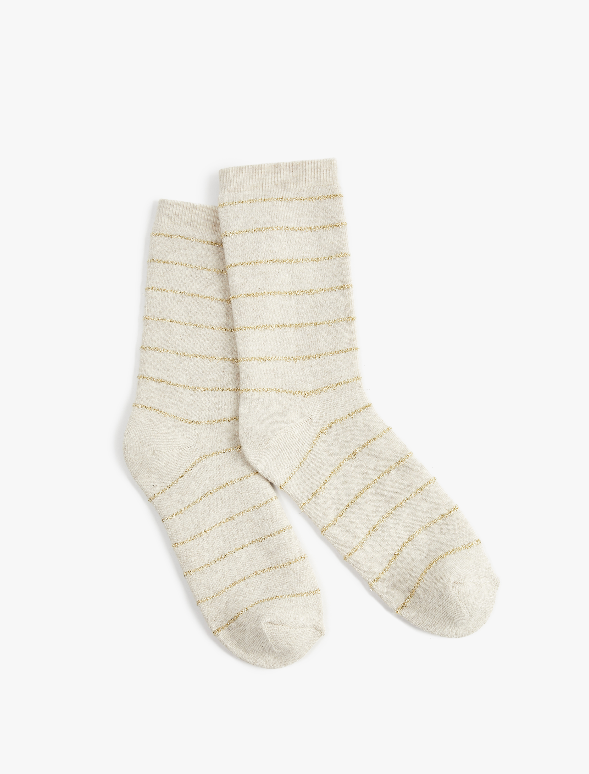  Kadın Çizgili Havlu Soket Çorap