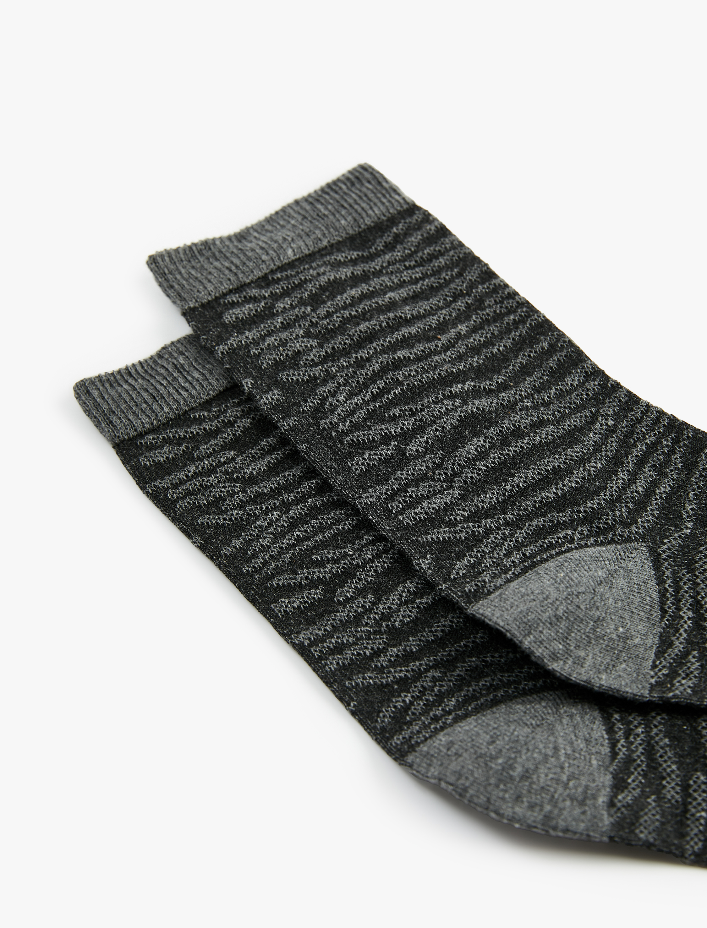 Kadın Pamuklu Desenli Soket Çorap