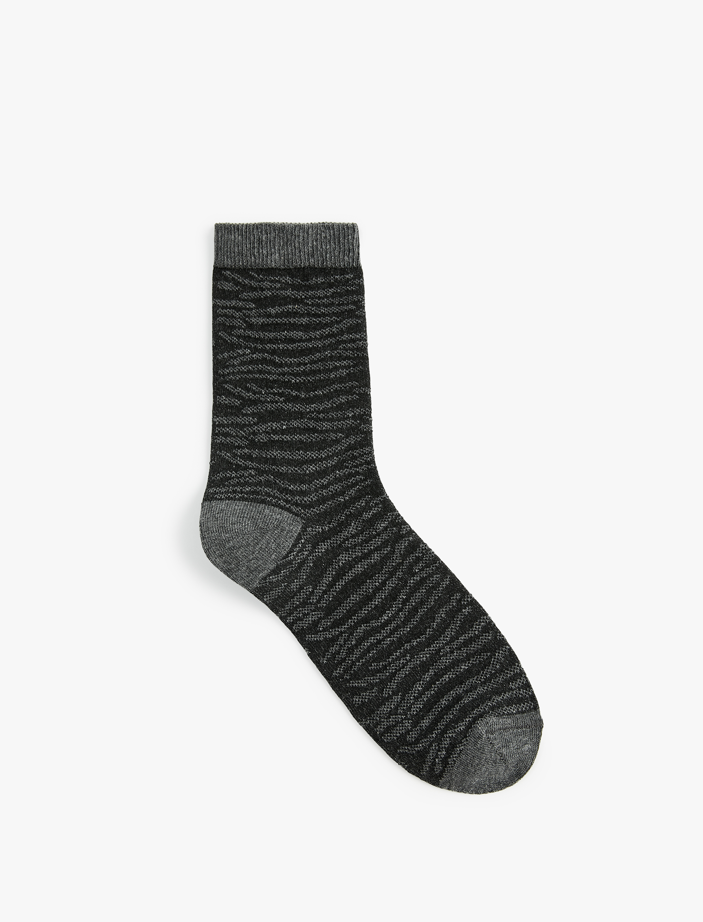 Kadın Pamuklu Desenli Soket Çorap