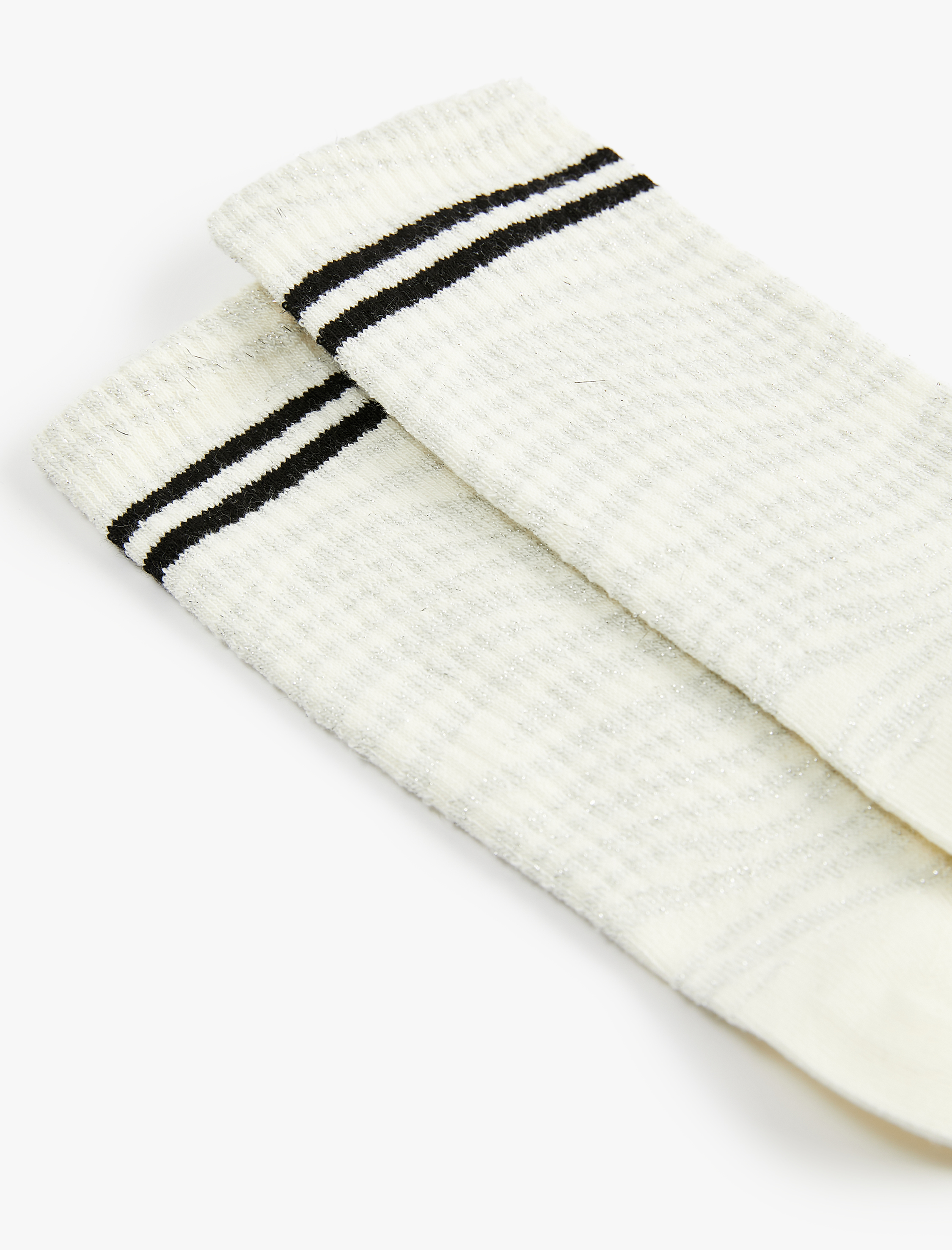 Kadın Çizgili Pamuklu Tenis Çorabı