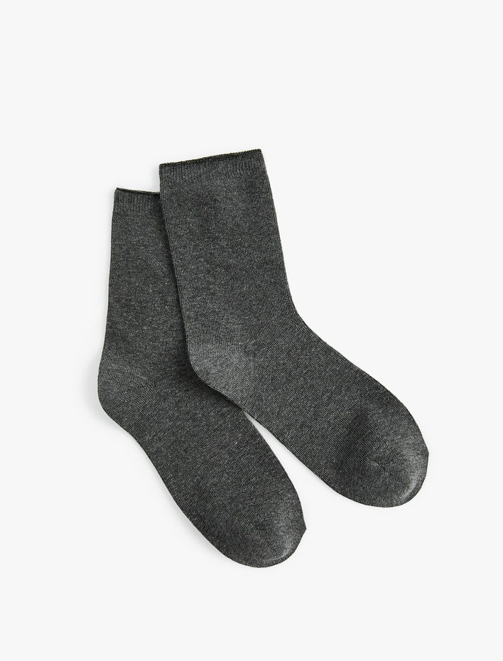 Kadın Pamuklu Basic Soket Çorap