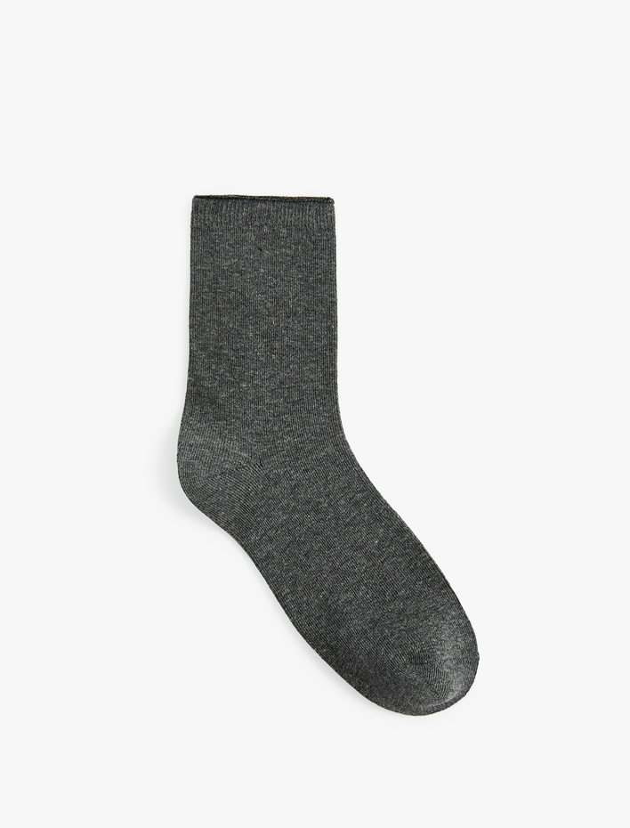 Kadın Pamuklu Basic Soket Çorap