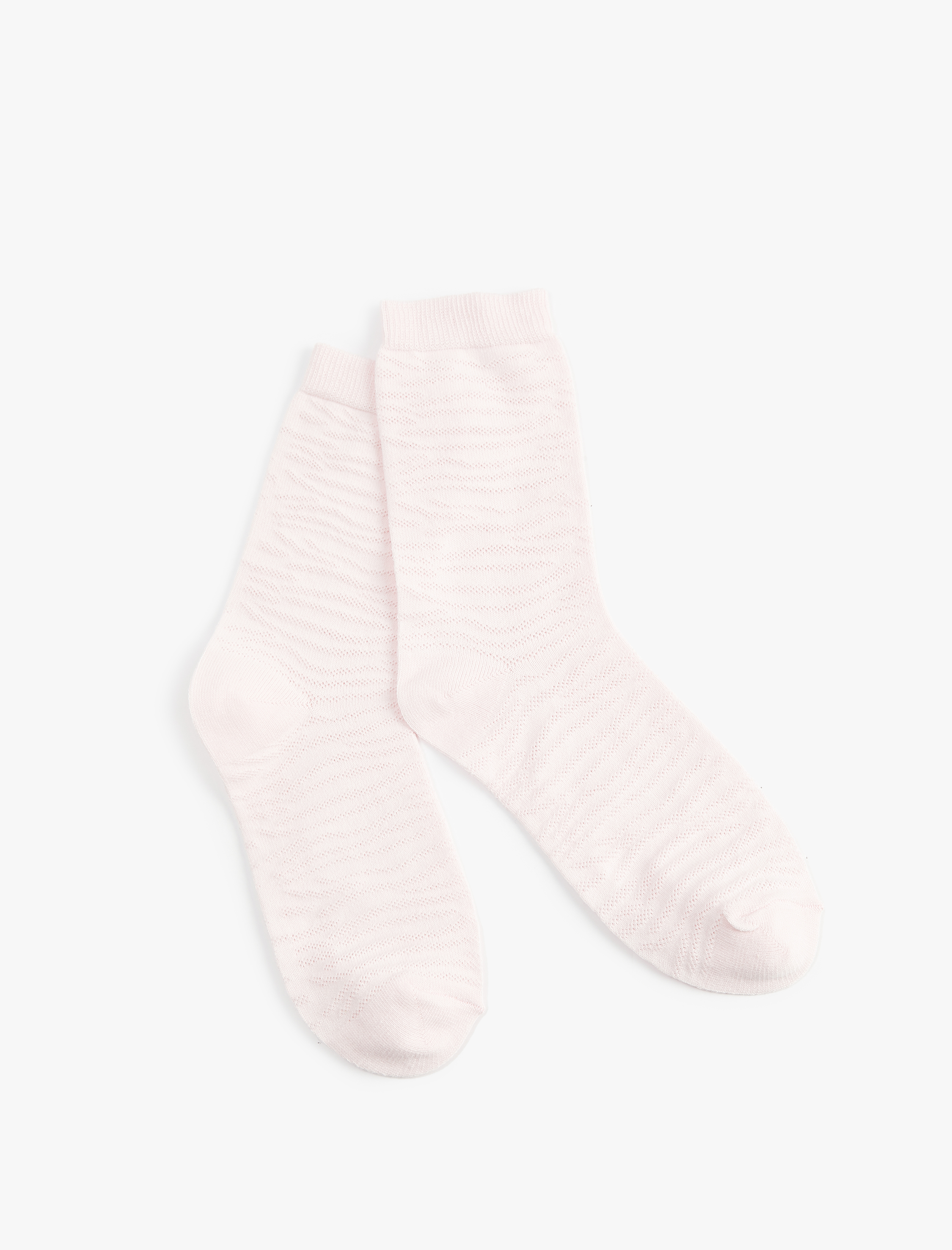 Kadın Pamuklu Desenli Soket Çorap