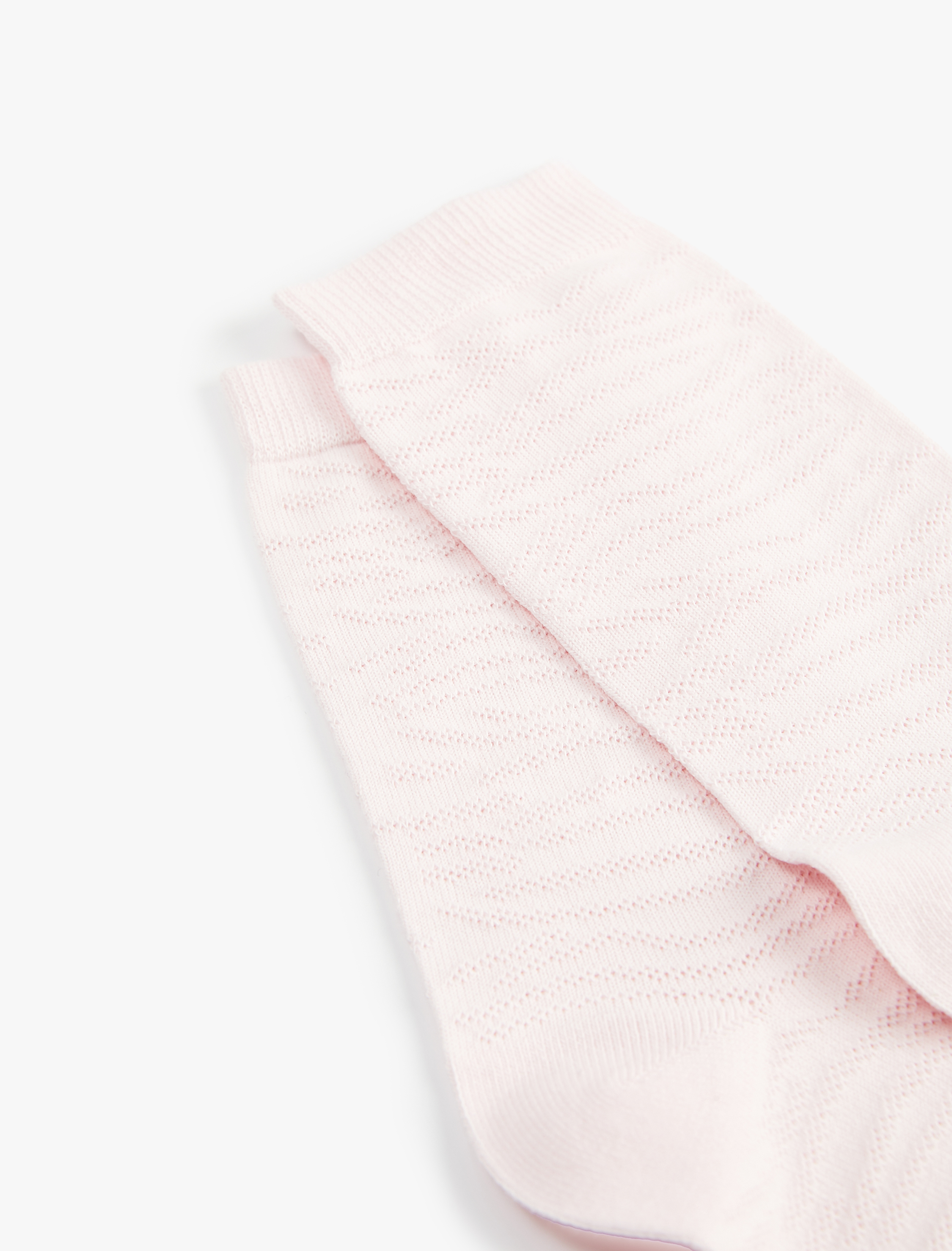 Kadın Pamuklu Desenli Soket Çorap