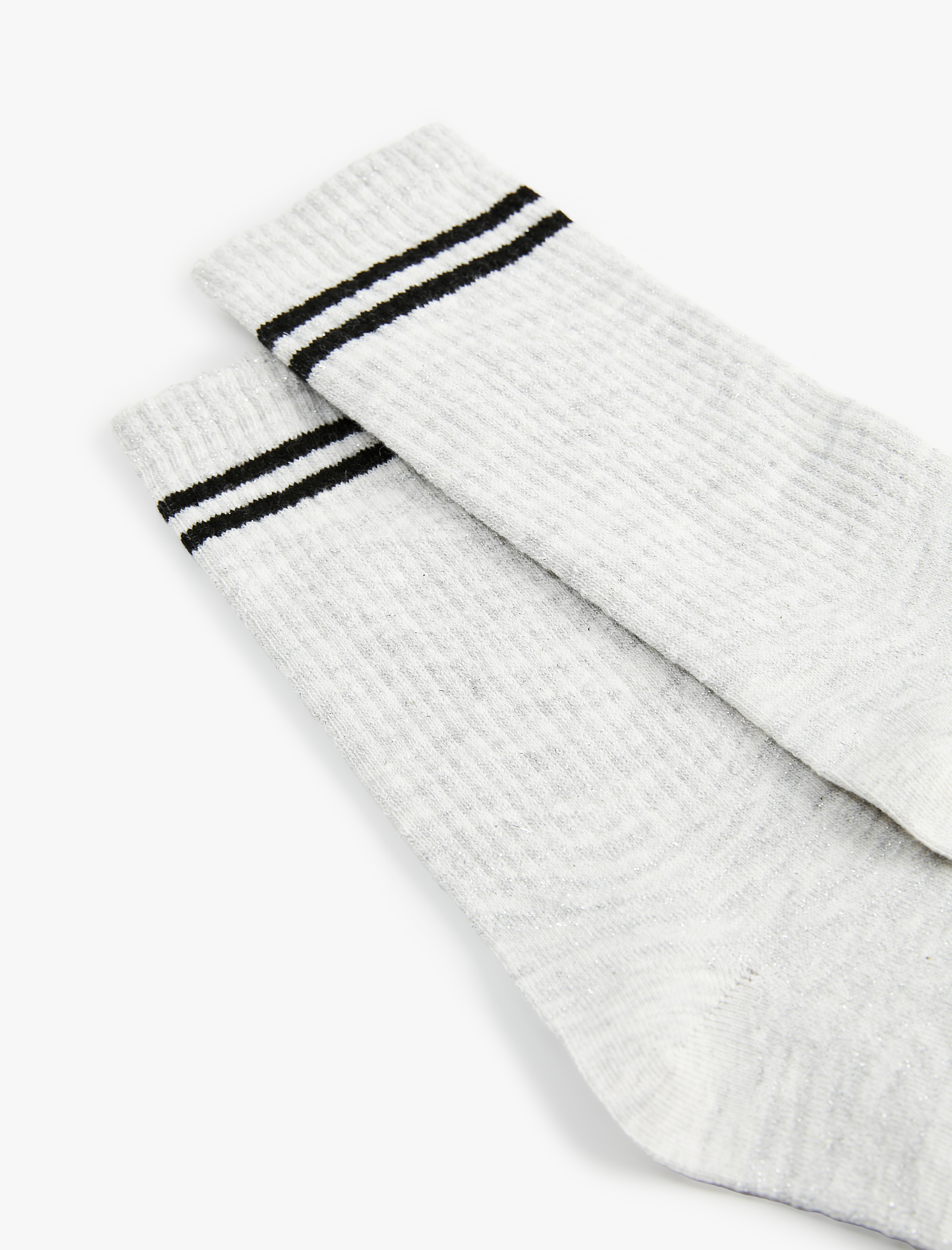 Kadın Çizgili Pamuklu Tenis Çorabı