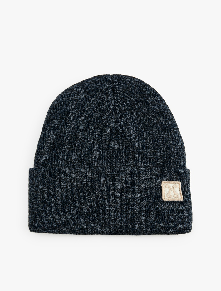 Erkek Etiket Detaylı Katlı Bere