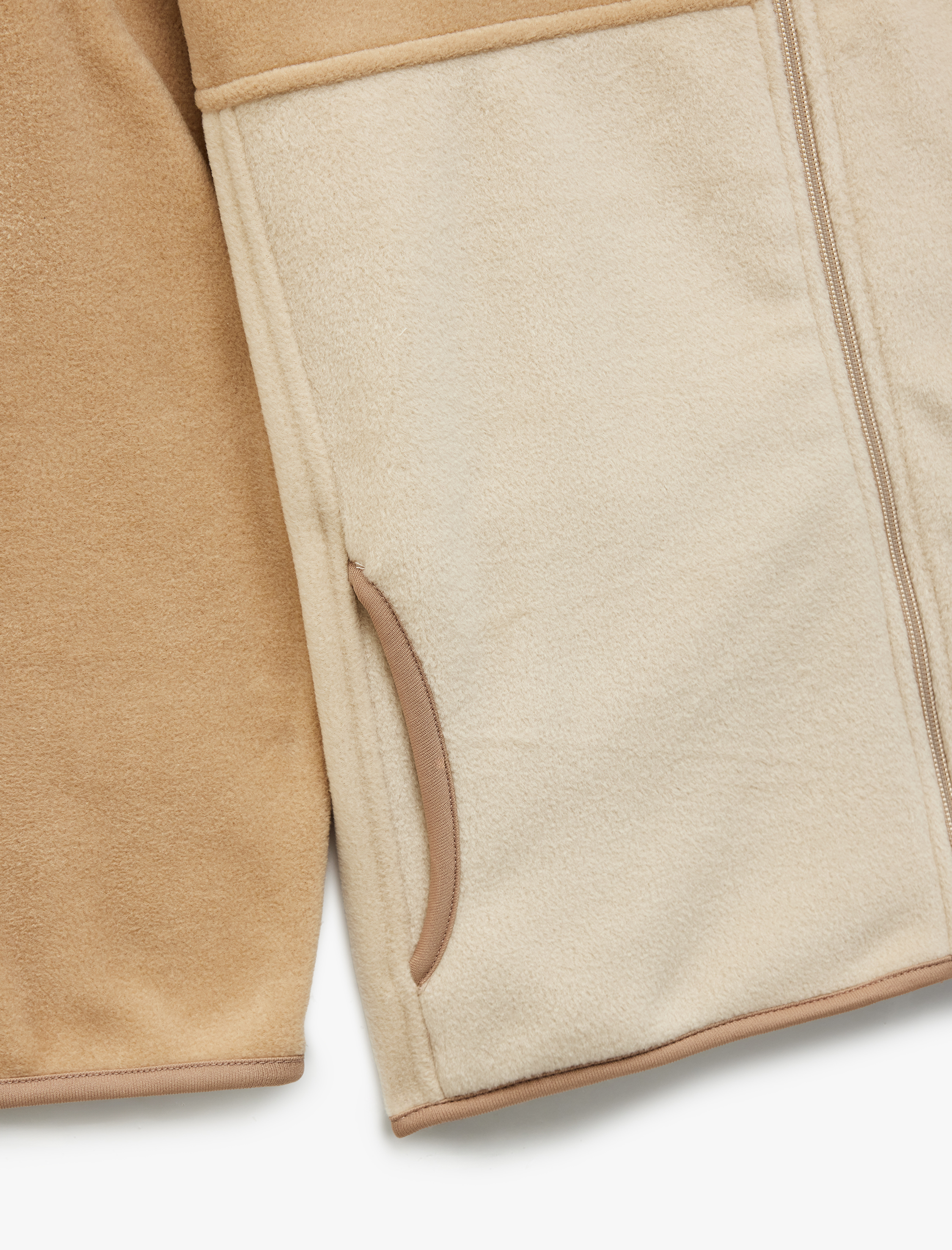  Erkek Çocuk Dik Yaka Uzun Kollu Fermuarlı Polar Sweatshirt