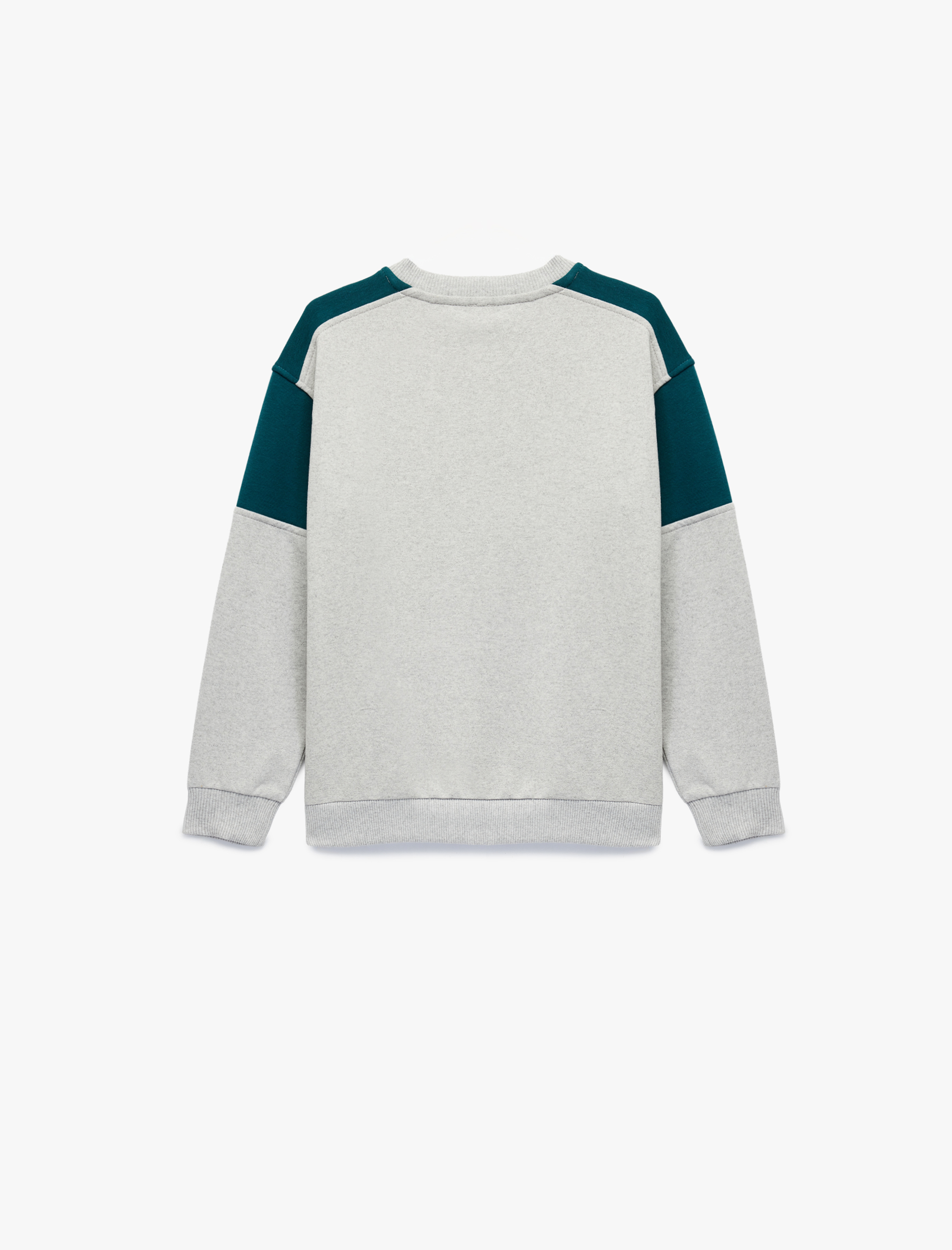  Erkek Çocuk Uzun Kollu Bisiklet Yaka Baskılı Sweatshirt