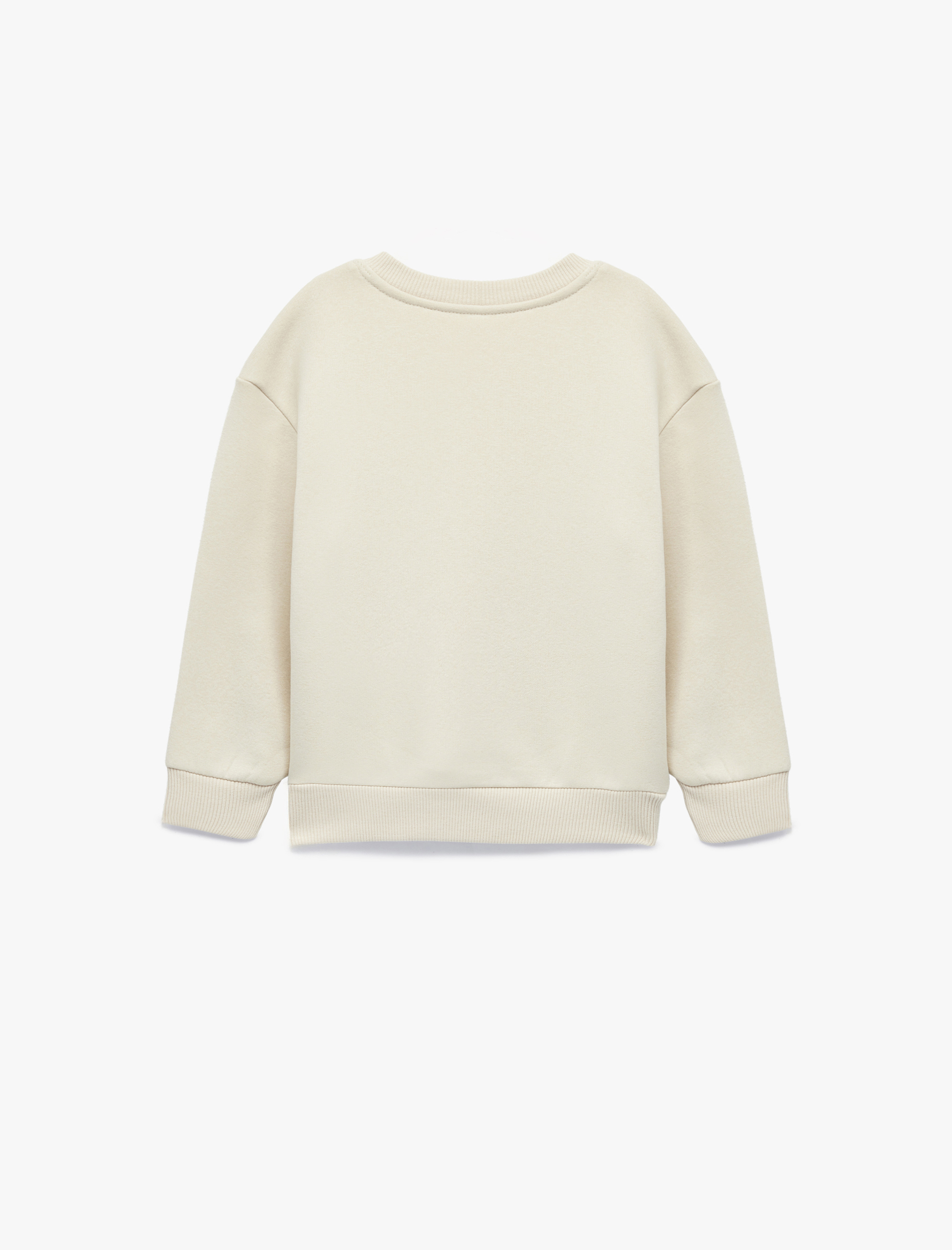  Erkek Bebek Dinozor Baskılı Uzun Kollu Bisiklet Yaka Oversize Sweatshirt