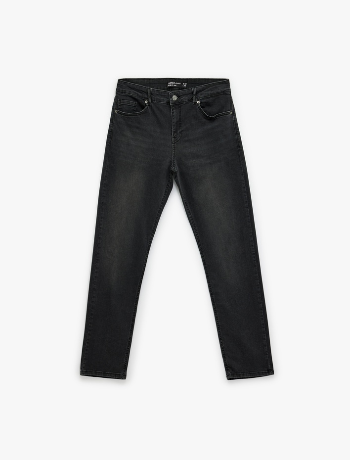  Normal Bel Slim Fit Jean Pantolon - Brad Jean