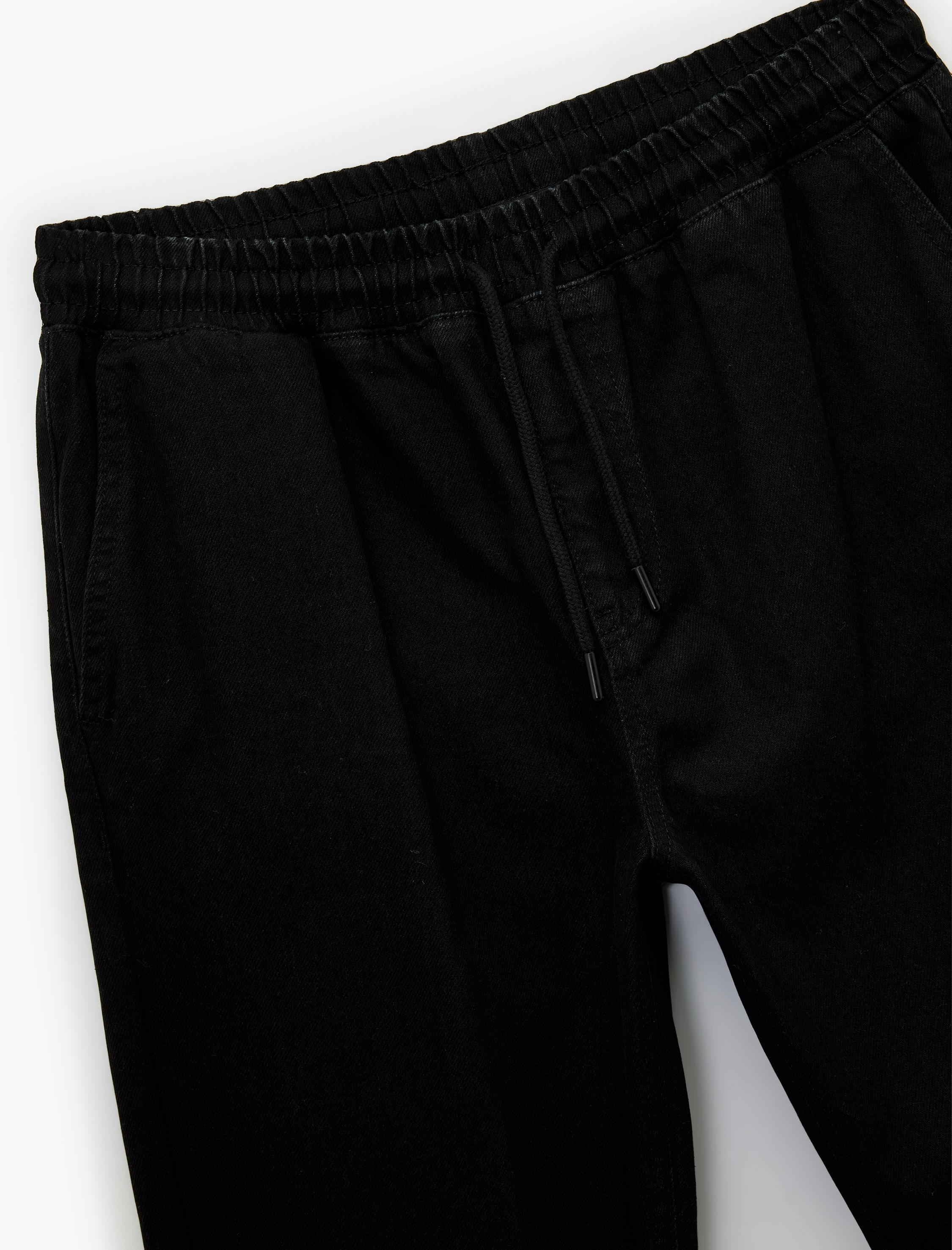 Pamuklu Cepli Regular Fit Beli Bağcıklı Jean Pantolon