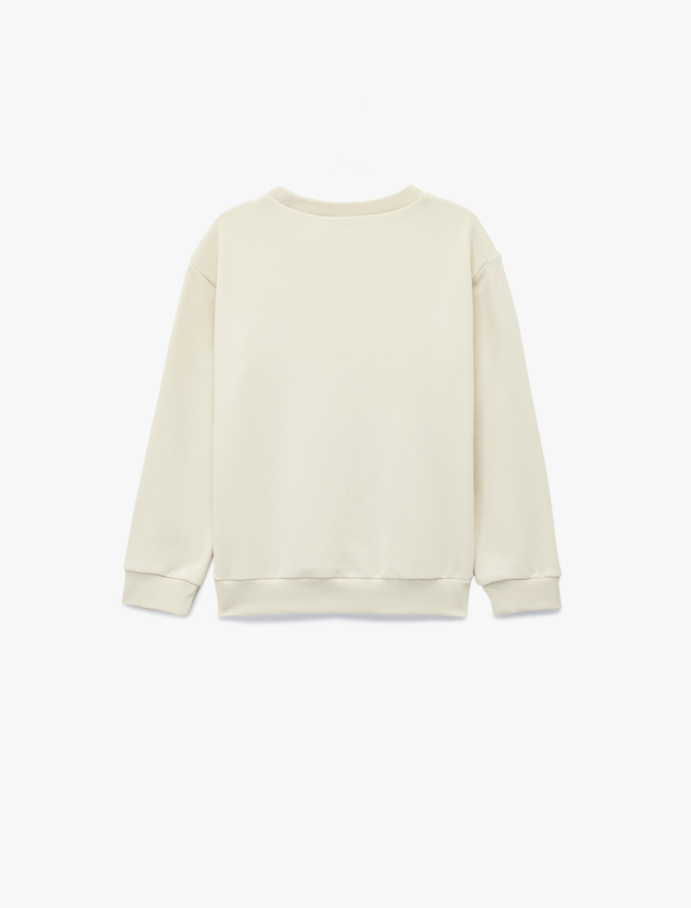  Erkek Çocuk Dinozor Baskılı Uzun Kollu Bisiklet Yaka Sweatshirt