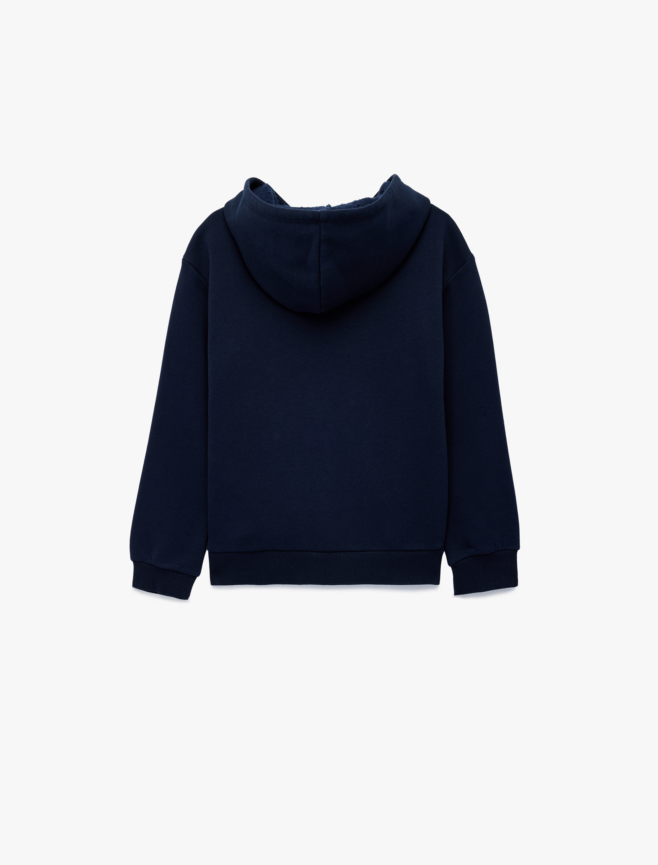  Kız Çocuk Uzun Kollu Yıldız Desenli Fermuarlı Kapşonlu Sweatshirt