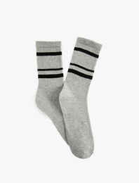 Çizgili Tenis Çorabı