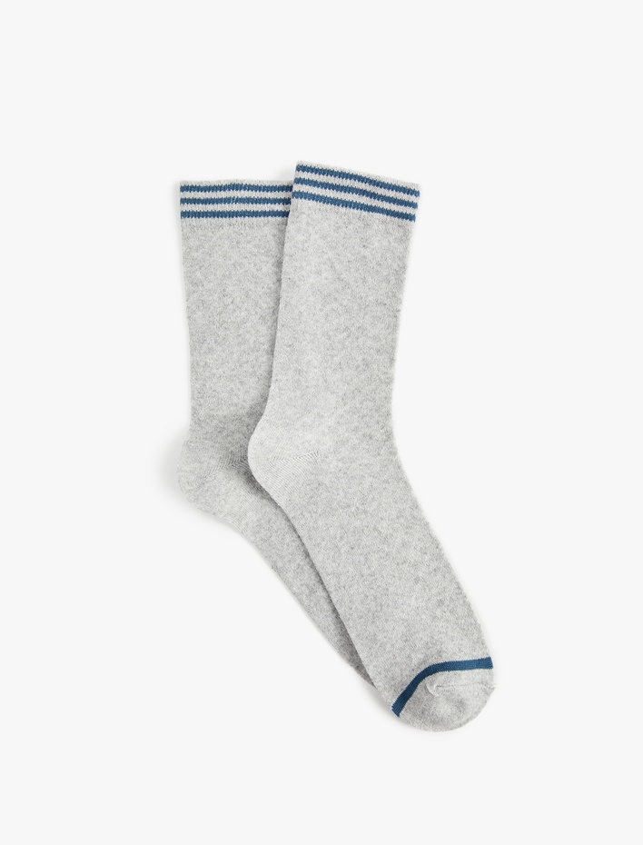 Erkek Çizgili Soket Çorap