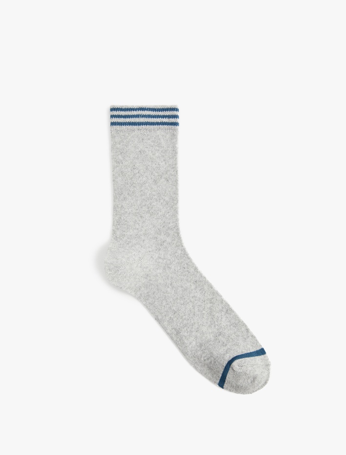 Erkek Çizgili Soket Çorap