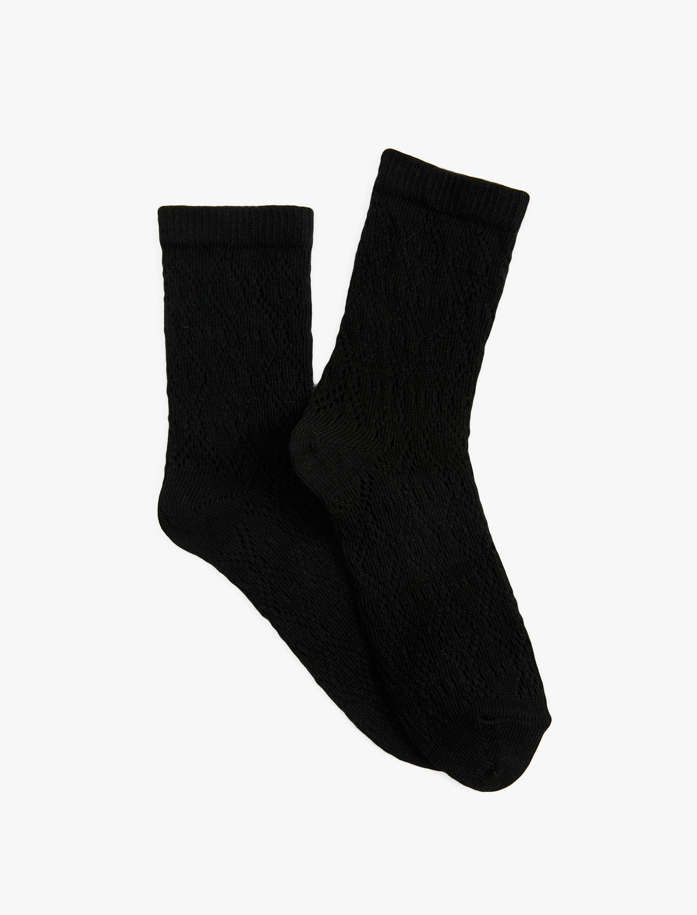  Kadın Dokulu Pamuklu Soket Çorap