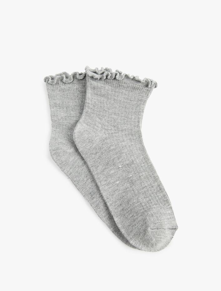 Kadın Fırfırlı Soket Çorap