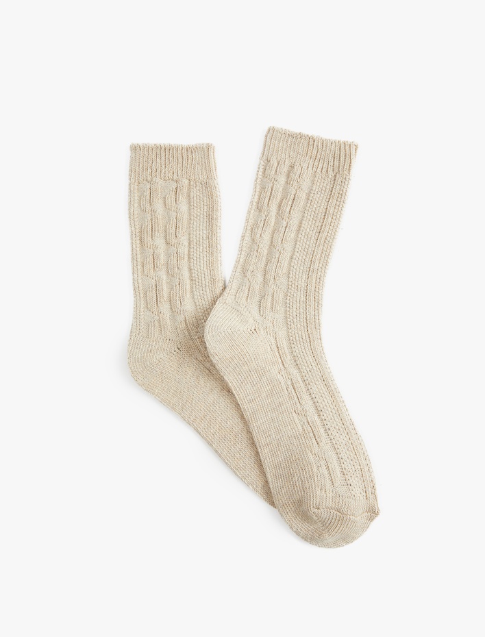 Kadın Dokulu Soket Çorap